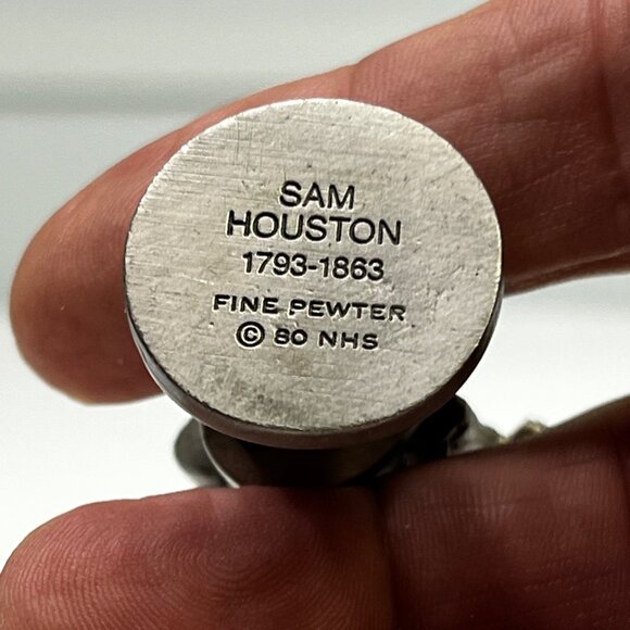 Vintage Sam Houston National Historical Society Pewter Figurine NHS 1980 - Picture 2 of 9